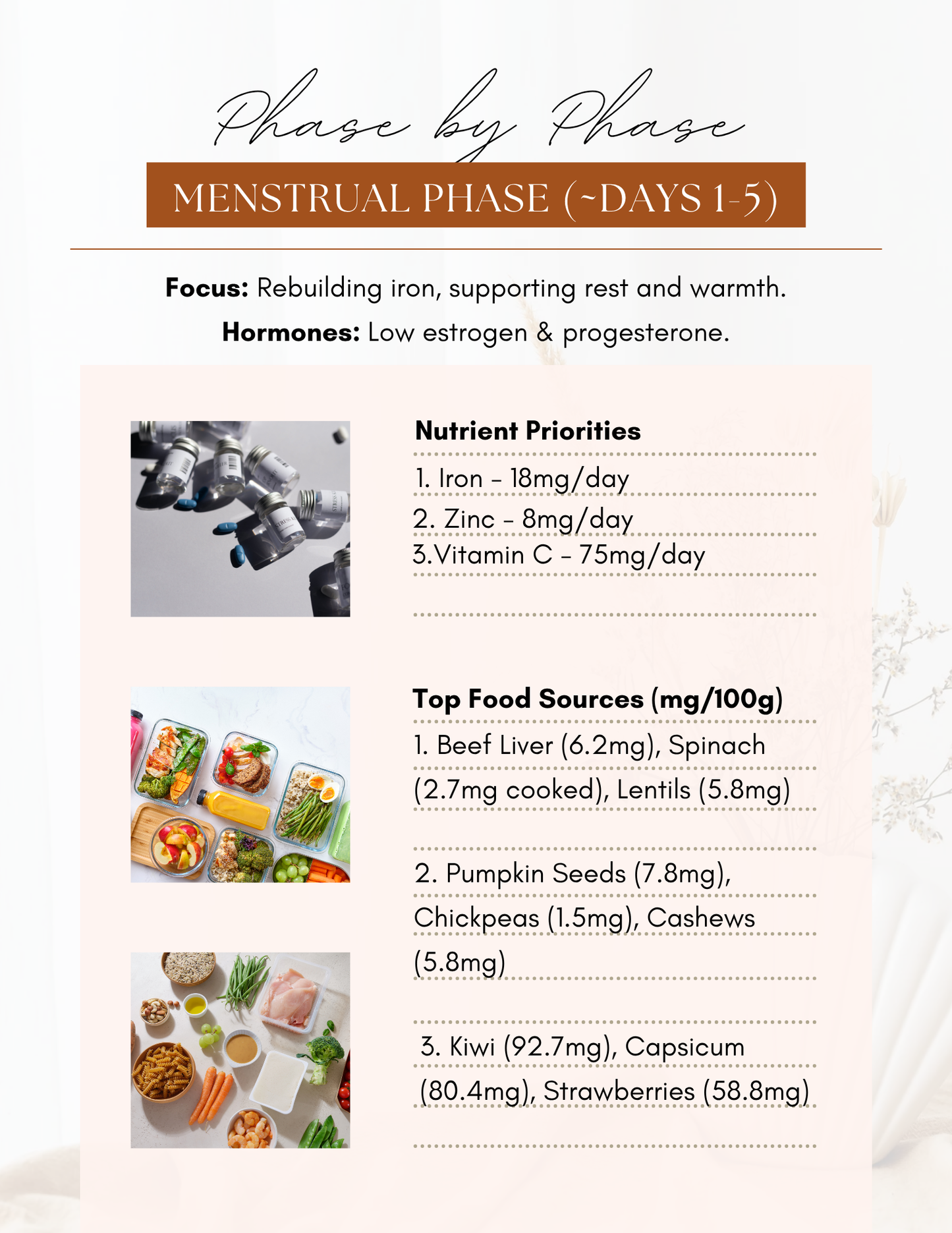 Cycle Sync Meal Planner: Nourish Your Hormones with Every Bite